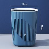 Корзина ведро для мусора офисная мусорка Mantella 4049-СН Синий 14 литров